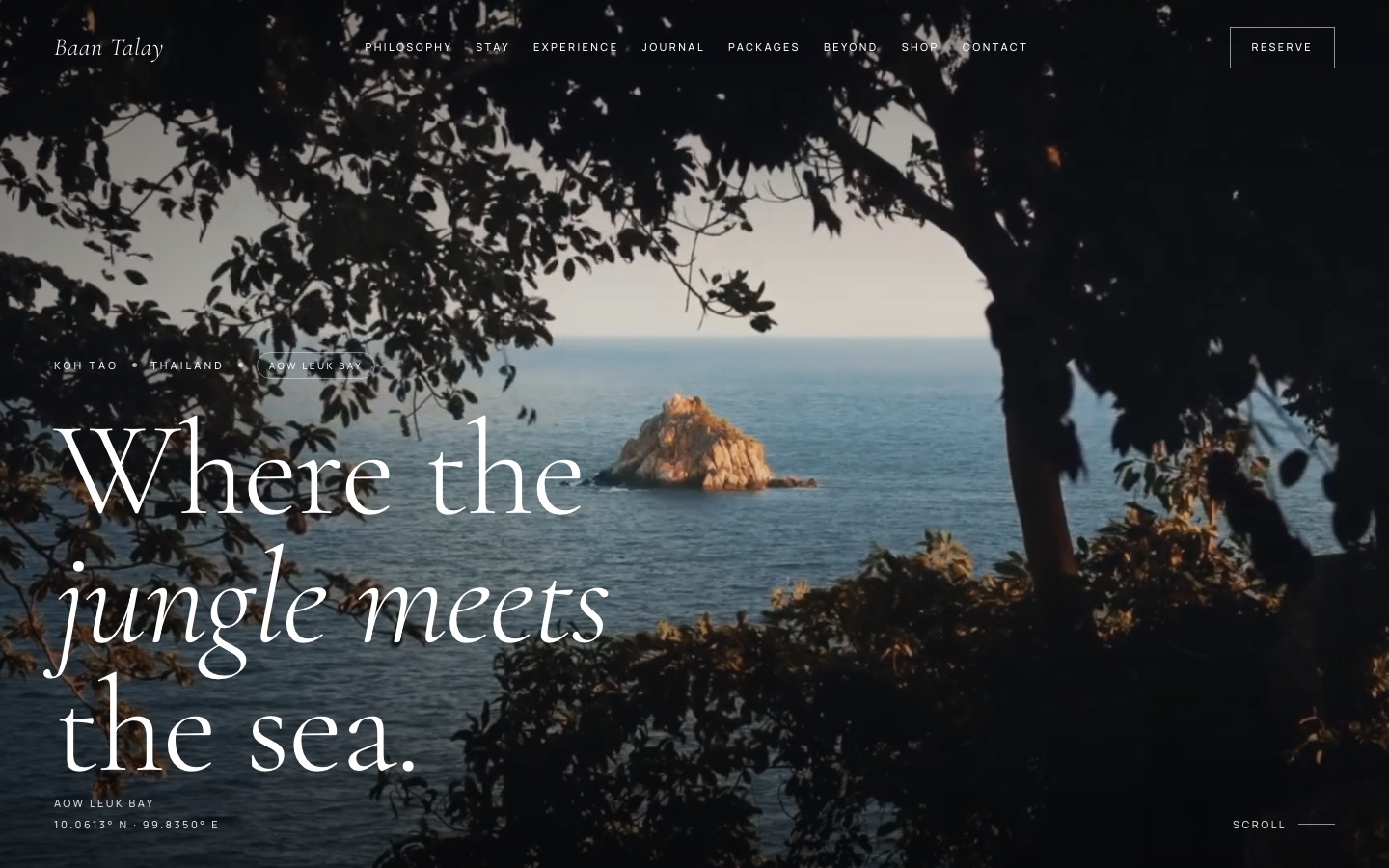 Baan Talay website